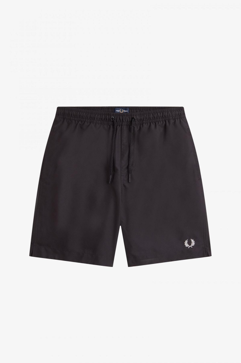 Pánské Kraťasy Fred Perry Classic Černé | CZZDE68211