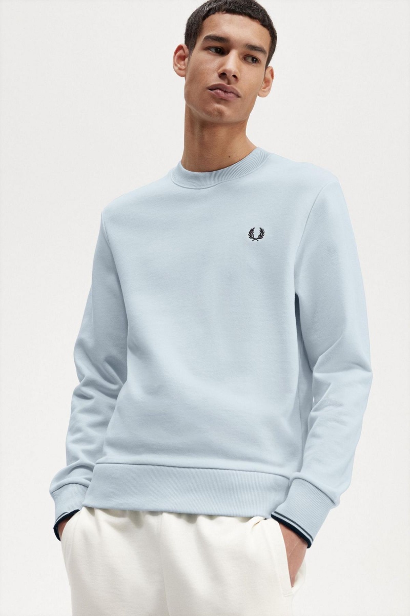 Pánské Mikiny Fred Perry Crew Neck Světle | CZIIZ63650