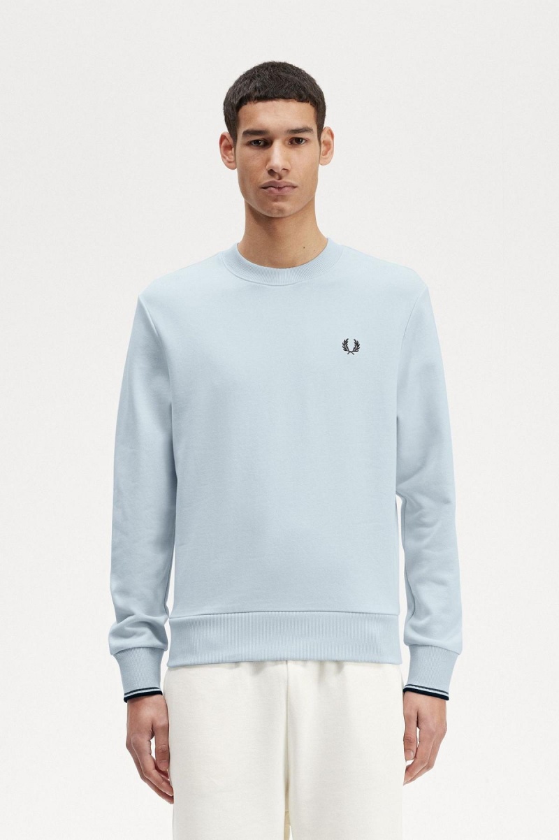 Pánské Mikiny Fred Perry Crew Neck Světle | CZIIZ63650