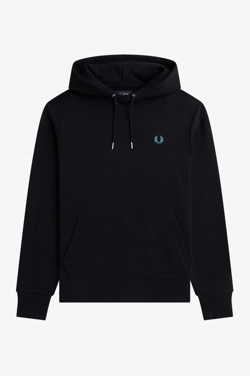 Pánské Mikiny Fred Perry Rave Grafická S Kapucí Černé | TCZPQ74240