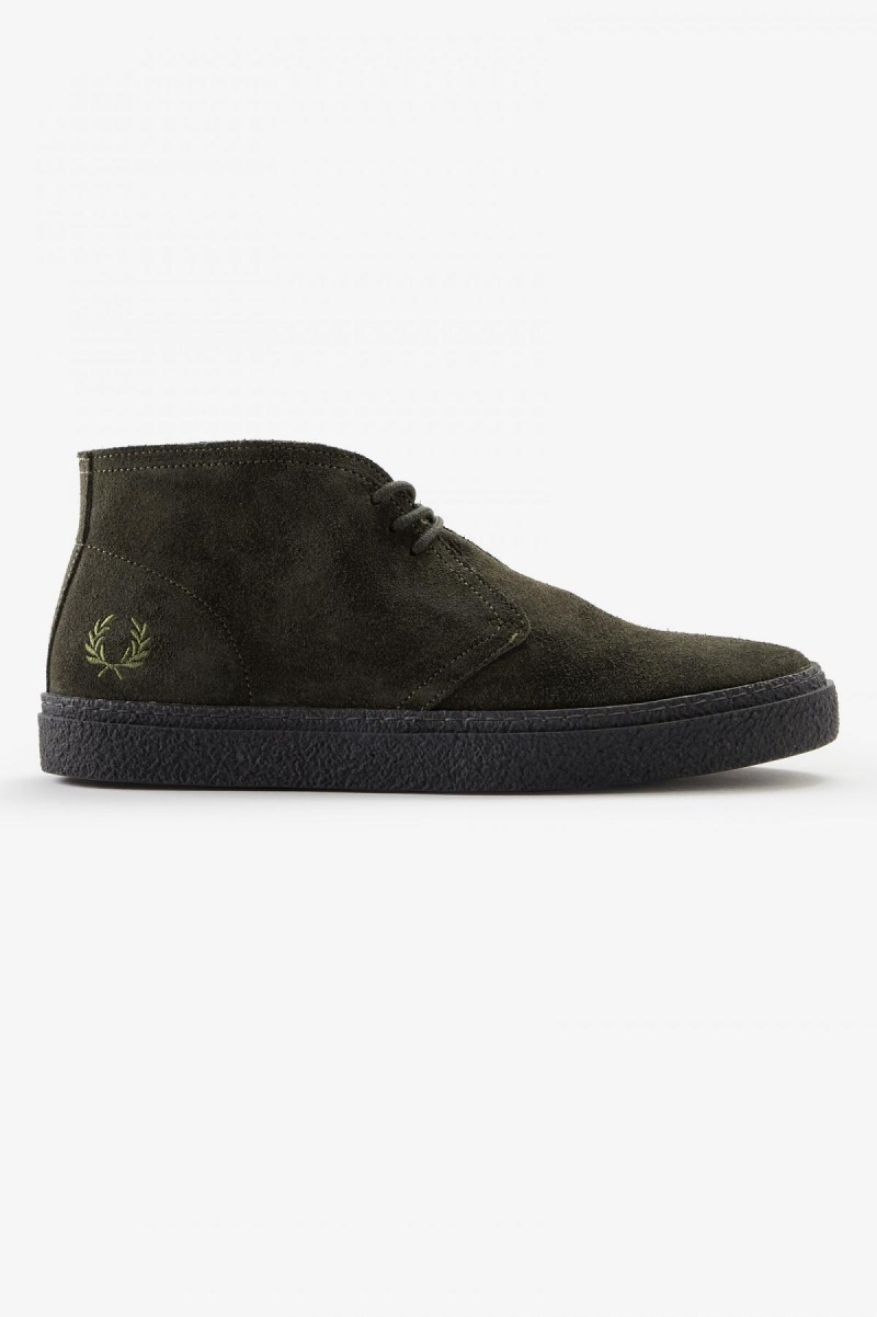 Pánské Obuv Fred Perry Hawley Zelene | CZZPD14566