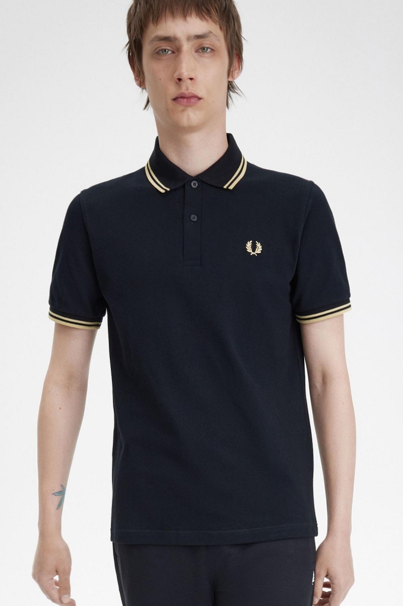 Pánské Polo Triko Fred Perry Tokyo M12 Černé | CZEAH40169