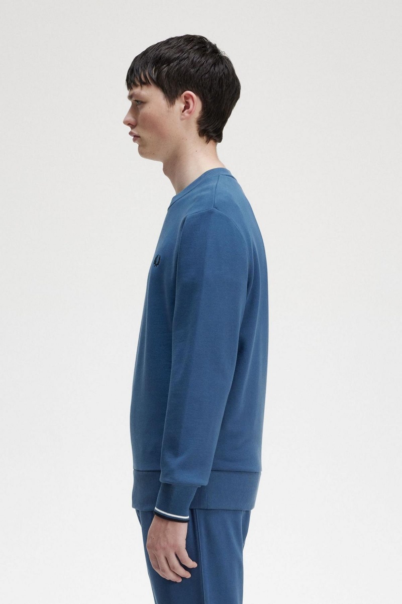 Pánské Tepláky Fred Perry Crew Neck Sweatshirt Blankyt | GCZUC84766