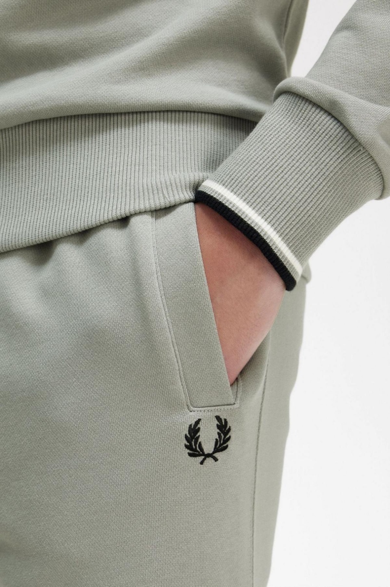 Pánské Tepláky Fred Perry Half Zip Sweatshirt Limestone | CZCVG54264