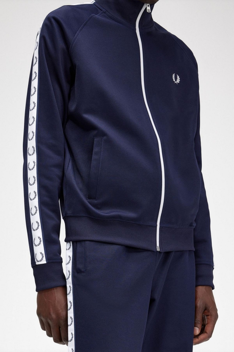 Pánské Tepláky Fred Perry Taped Track Jacket Blankyt | PCZER95728