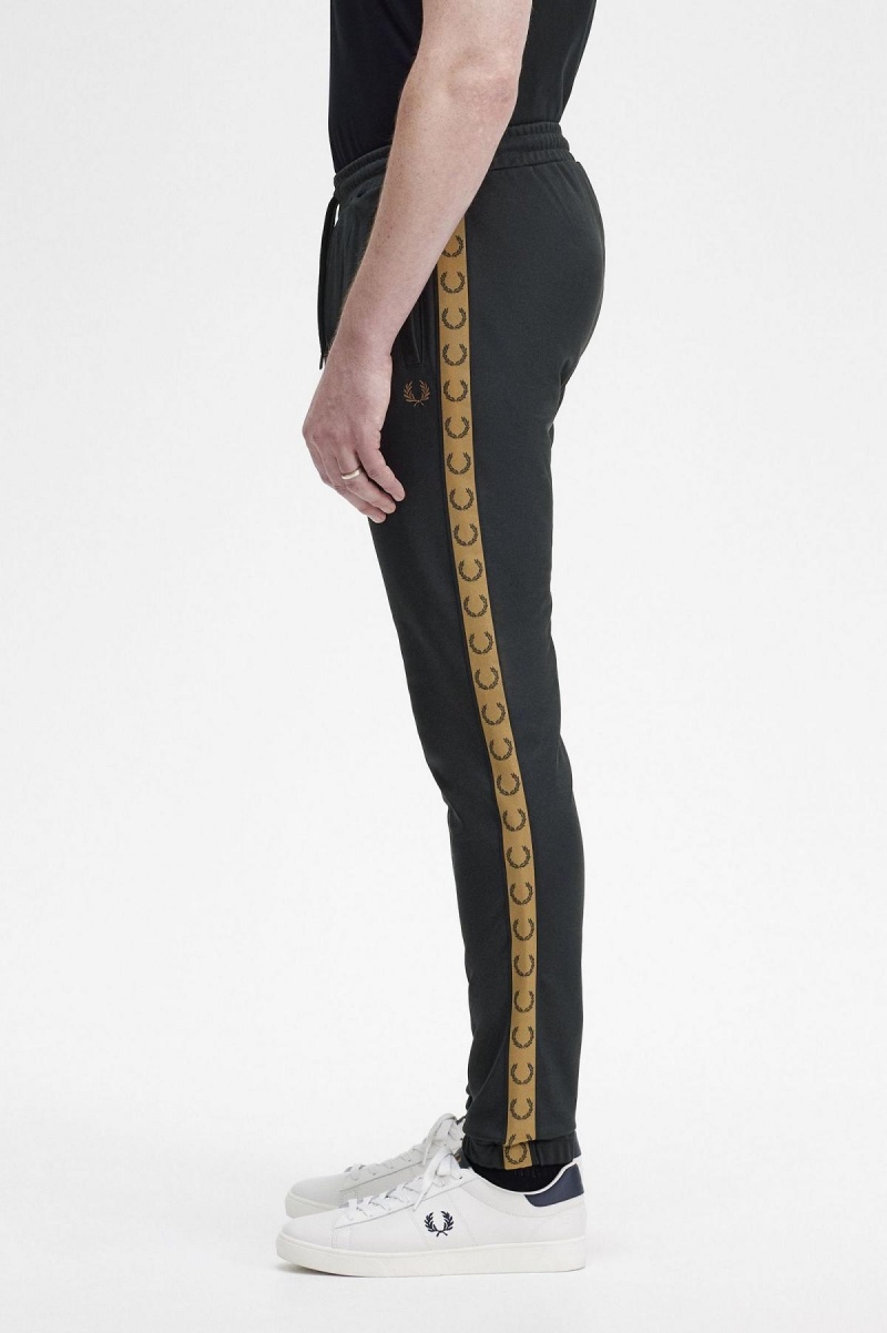 Pánské Tepláky Fred Perry Taped Track Pants Černé | CZICD29143