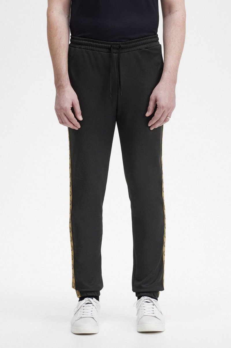 Pánské Tepláky Fred Perry Taped Track Pants Černé | CZICD29143