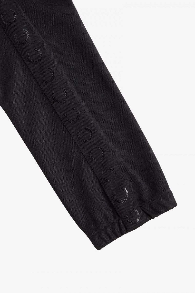 Pánské Tepláky Fred Perry Taped Track Pants Černé Černé | CZQCS51881