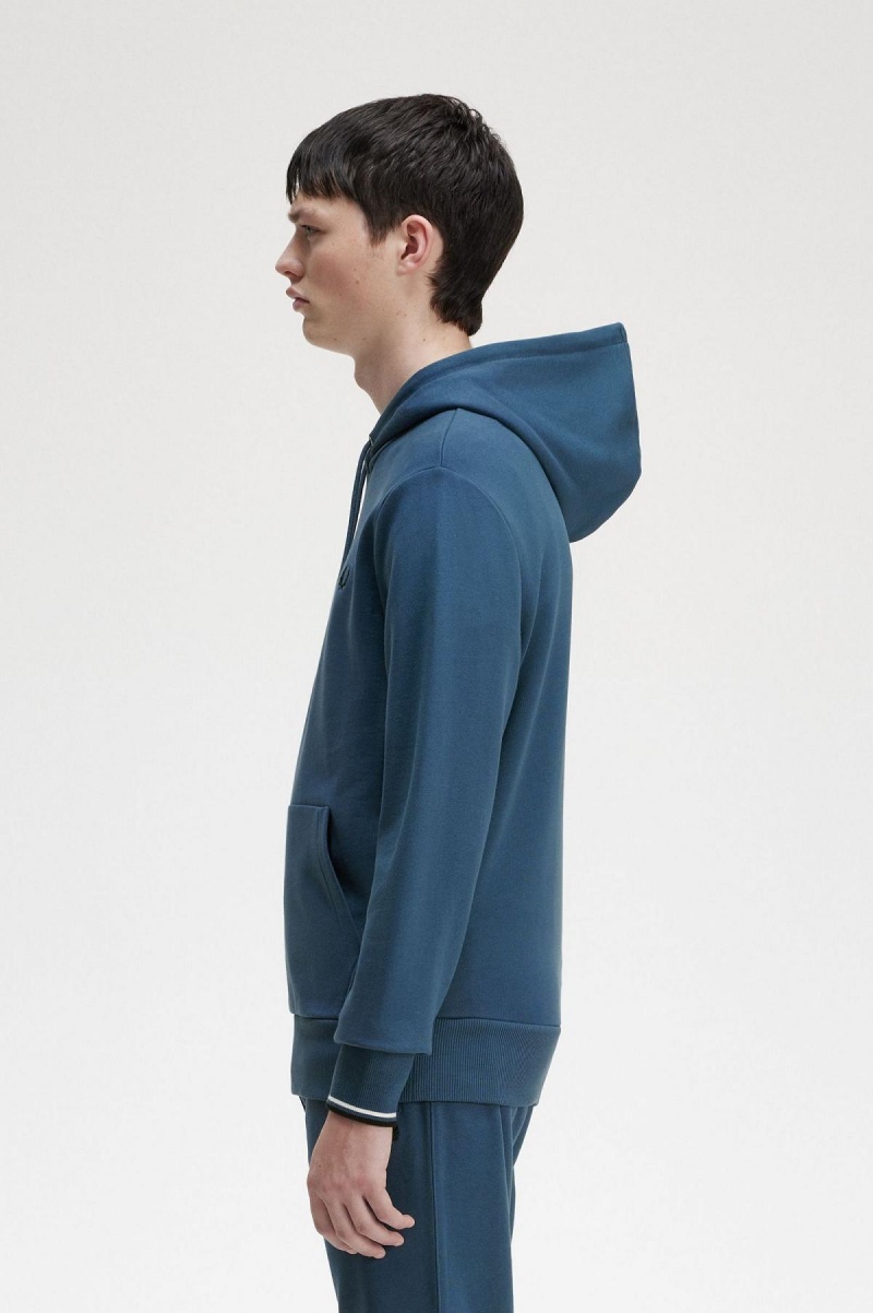 Pánské Tepláky Fred Perry Tipped S Kapucí Sweatshirt Blankyt | DCZVO55147